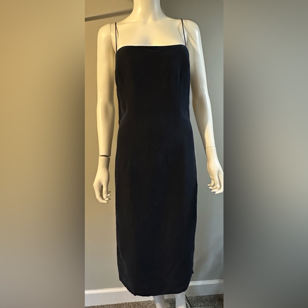 NWT Small GINIA\RTW Martine Midi Navy Dress
